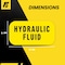 Fuel Stickers Hydraulic Fluid Sticker, Hydraulic Oil Label: Drum, Tanks, Container, Hvy-Dty, 2''x1'', 4PK Z-2X1HF-4PK - alternate 3